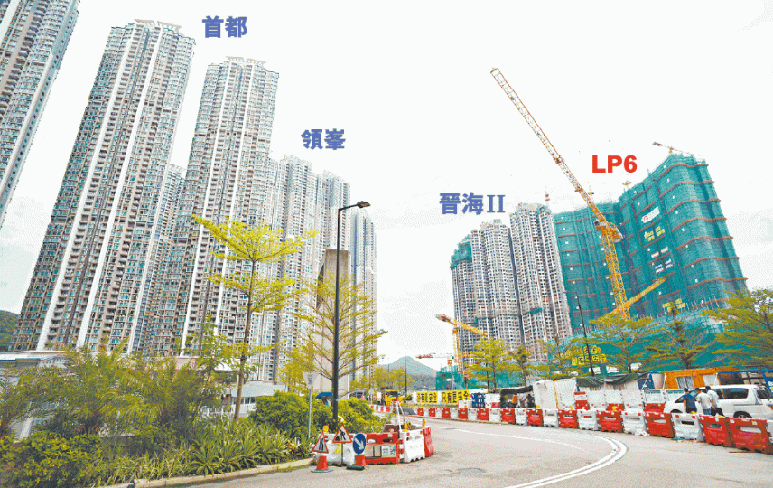 LP6每呎折實均價逾1.5萬元，成為日出康城歷來開價最貴新盤。何耀勤攝