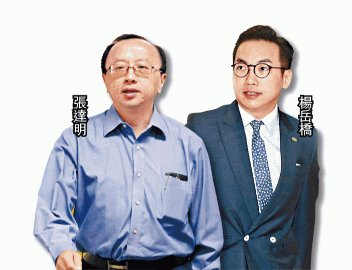 張達明及楊岳橋冀終院盡快釐清161條的法律條文。