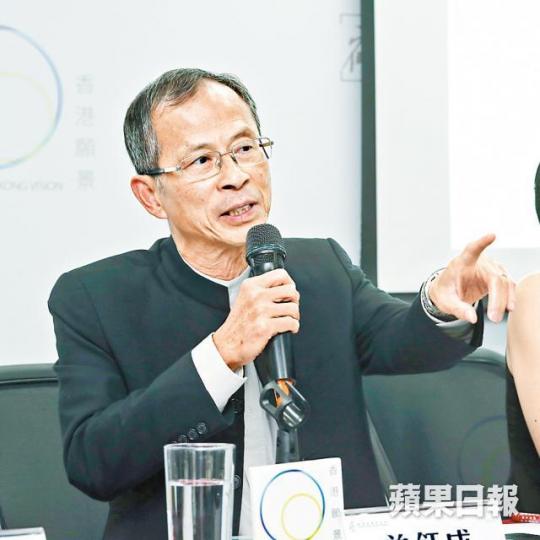 曾鈺成牽頭的智庫促修改《基本法》,列明中聯辦職能和地位。何家達攝 曾鈺成牽頭的智庫促修改《基本法》,列明中聯辦職能和地位。何家達攝