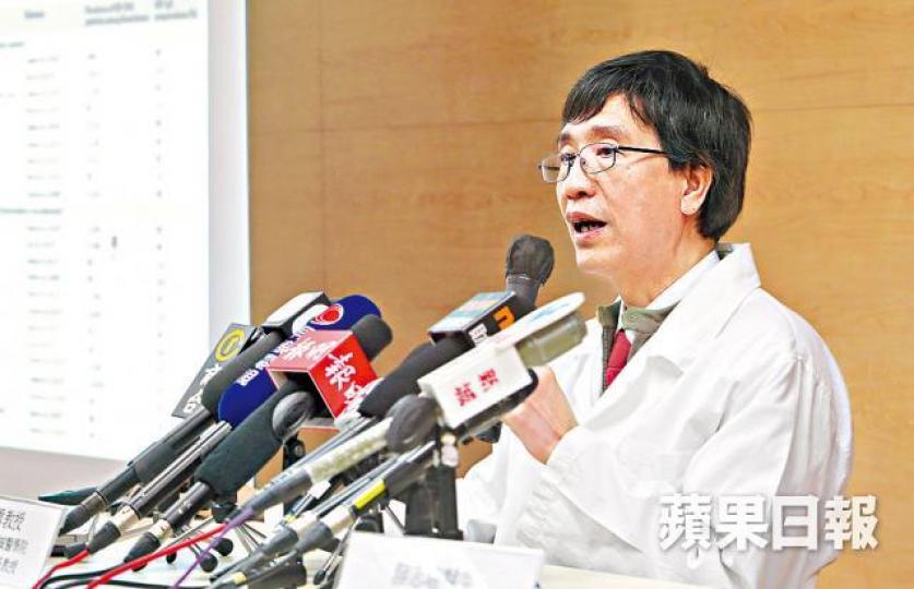 袁國勇稱戊肝感染原因主要是進食未煮熟豬肉,尤其豬膶。 袁國勇稱戊肝感染原因主要是進食未煮熟豬肉,尤其豬膶。