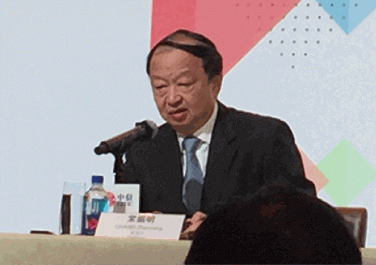 中信股份董事長常振明。 中信股份董事長常振明。