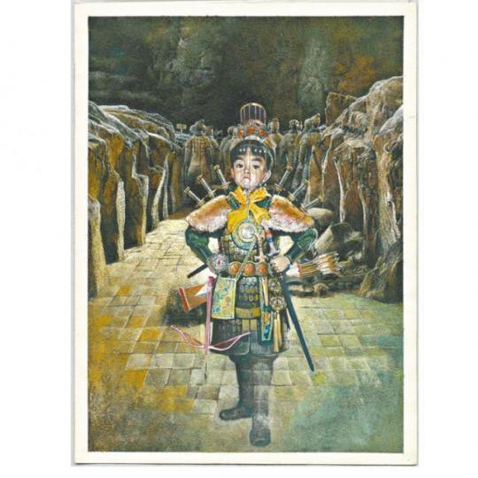 《東周英雄傳》漫畫封面原稿 《東周英雄傳》漫畫封面原稿