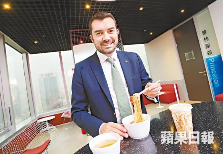 黎卓祺愛廣東美食,尤其灣仔七喜雲吞麵。 黎卓祺愛廣東美食,尤其灣仔七喜雲吞麵。