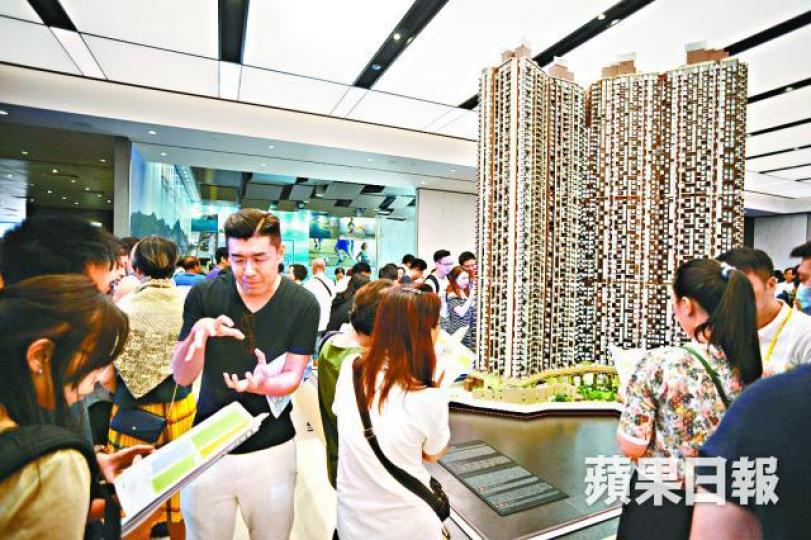 日出康城LP6反應不俗,累收逾6,800票,並落實周六開售。資料圖片 日出康城LP6反應不俗,累收逾6,800票,並落實周六開售。資料圖片