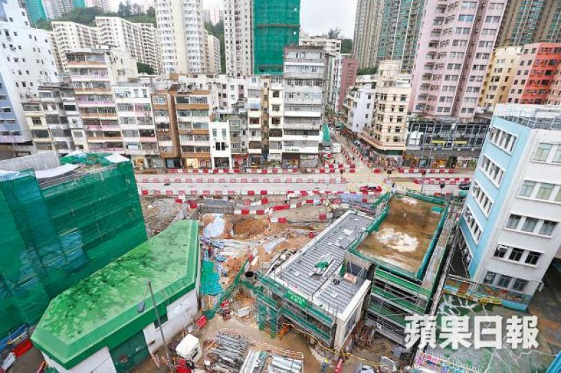 沙中綫近期連爆多宗工程醜聞,土瓜灣站一帶多幢舊樓沉降超標。資料圖片 沙中綫近期連爆多宗工程醜聞,土瓜灣站一帶多幢舊樓沉降超標。資料圖片