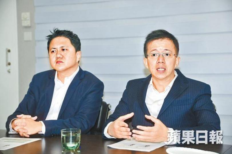 關志敏（左）與拍檔翁少華期望家族辦公室於港財富管理的市佔率能五年內增至最少10%。何耀勤攝