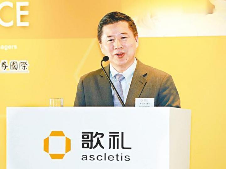 吳勁梓任主席的歌禮醫藥,股價失色。資料圖片 吳勁梓任主席的歌禮醫藥,股價失色。資料圖片