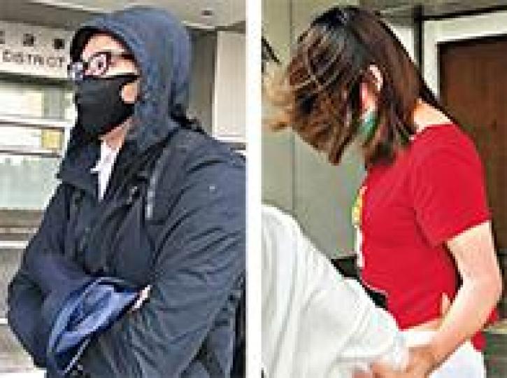 被告警員梁嘉成(左圖)涉盜取姓盧內地女子(右圖)3,000元。鄭語 被告警員梁嘉成(左圖)涉盜取姓盧內地女子(右圖)3,000元。鄭語