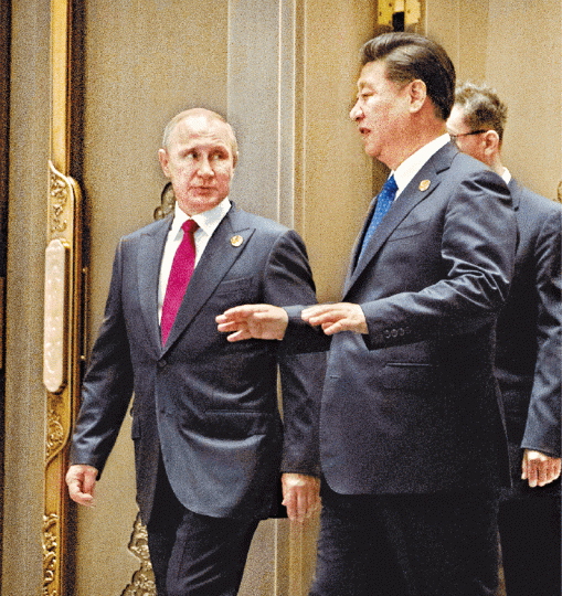 中俄聯手抗美,令習近平與普京關係更親密。 中俄聯手抗美,令習近平與普京關係更親密。
