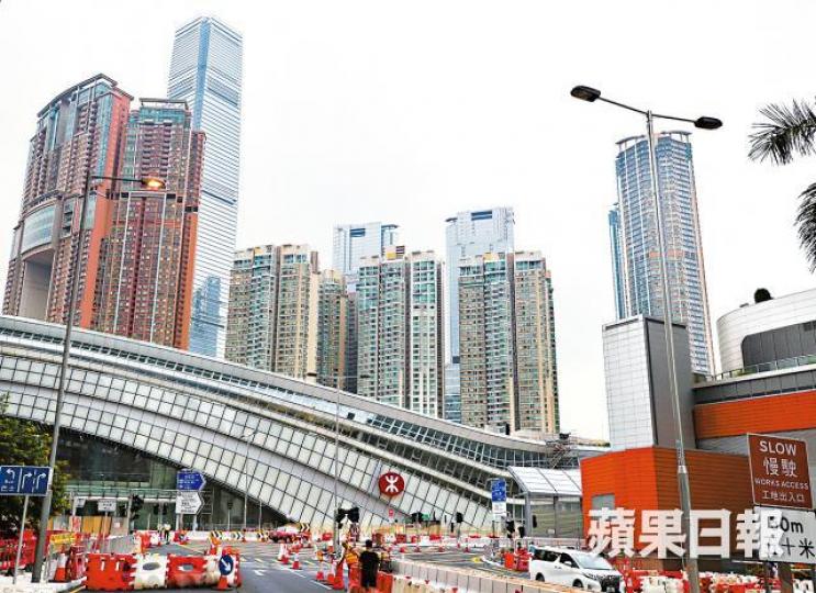 高鐵通車,西九站鄰近物業受惠升值。資料圖片 高鐵通車,西九站鄰近物業受惠升值。資料圖片