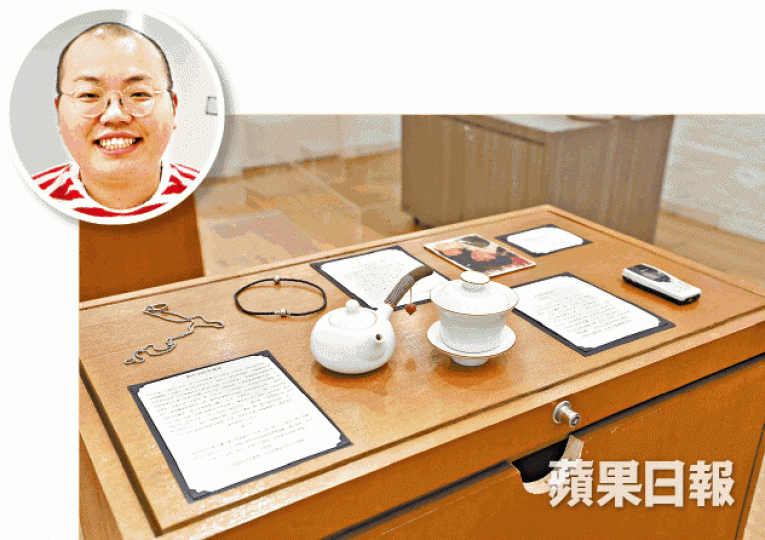 「遺憾展覽」搞手夏競業(圓圖)指一套茶具令分手男女重圓,但短短半年後卻再分手。 「遺憾展覽」搞手夏競業(圓圖)指一套茶具令分手男女重圓,但短短半年後卻再分手。
