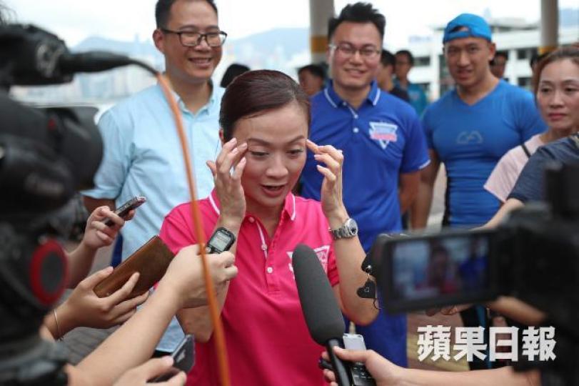 陳凱欣指由於暫未正式參選，一切留待確定後再談。資料圖片