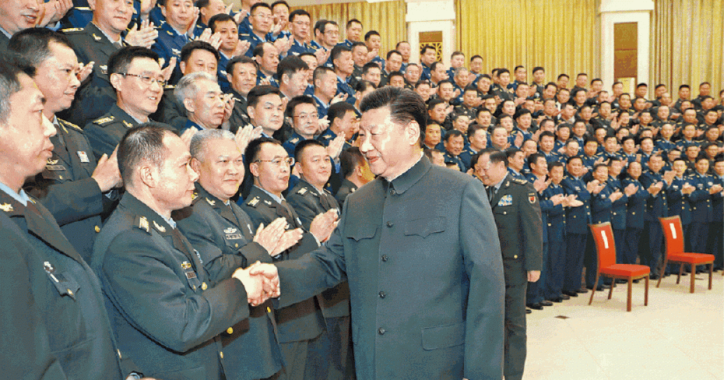 習近平視察79集團軍,被指發出「撐北韓」信號。 習近平視察79集團軍,被指發出「撐北韓」信號。