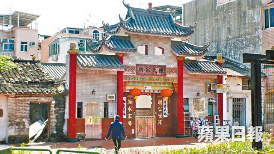 陳崇輝的原居民身份不受影響,仍可自由進出祠堂。翁鈺輝攝 陳崇輝的原居民身份不受影響,仍可自由進出祠堂。翁鈺輝攝