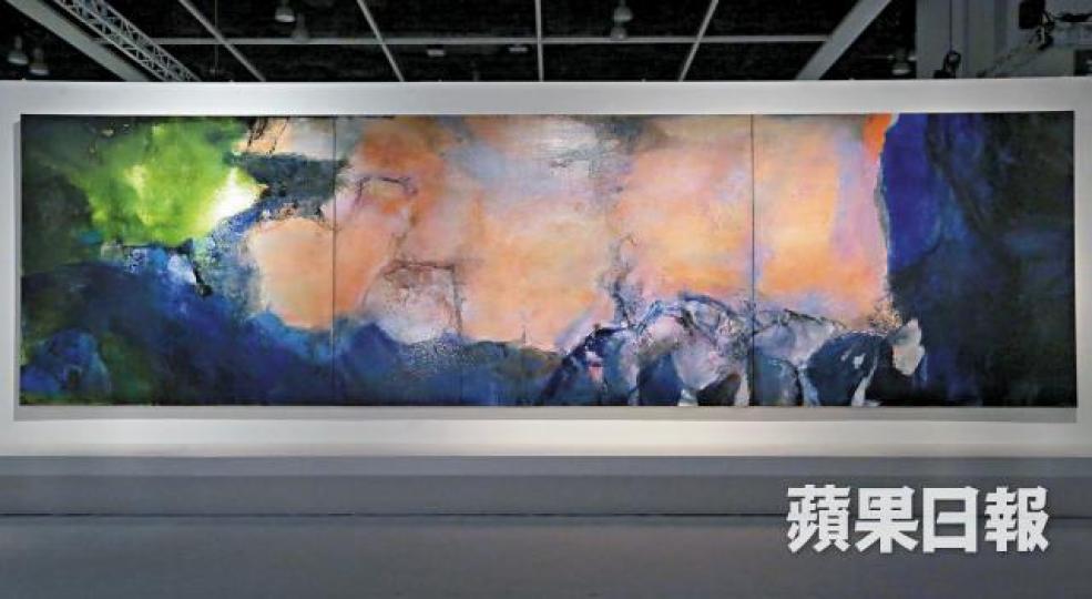 《1985年6月至10月》是趙無極平生創作尺幅最大的油畫三聯作。 《1985年6月至10月》是趙無極平生創作尺幅最大的油畫三聯作。