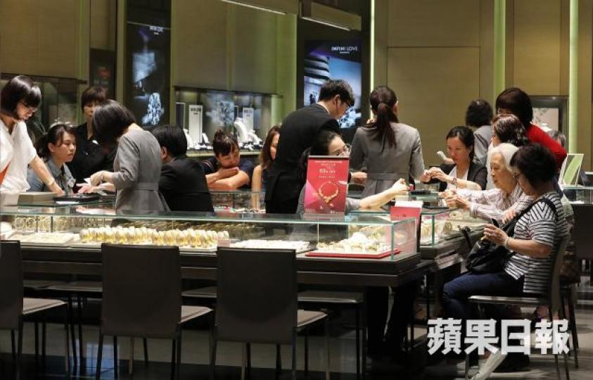 珠寶首飾、鐘錶及名貴禮物的銷貨值升21.6%。 珠寶首飾、鐘錶及名貴禮物的銷貨值升21.6%。