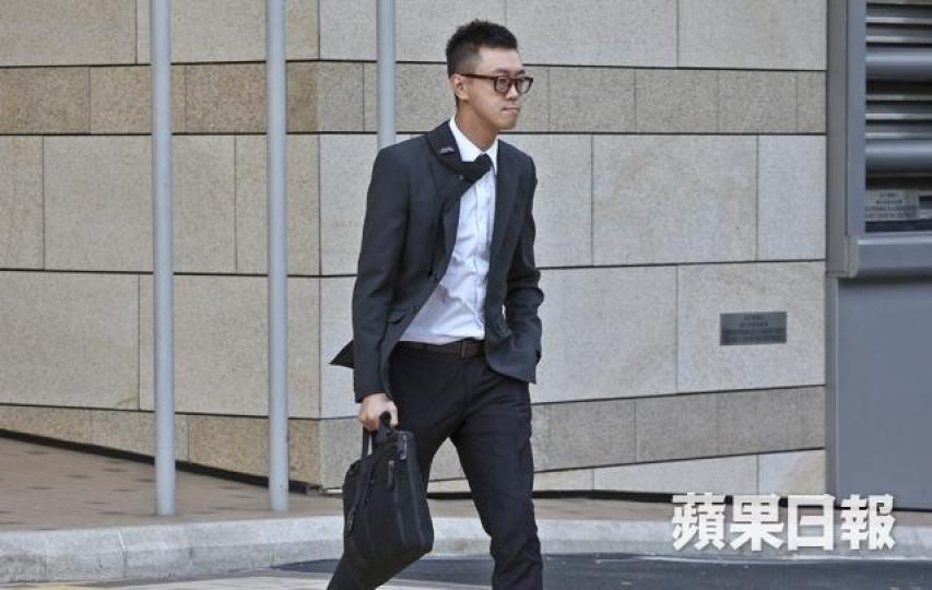 警員馬振康昨否認襲擊死者。李潤芳攝 警員馬振康昨否認襲擊死者。李潤芳攝