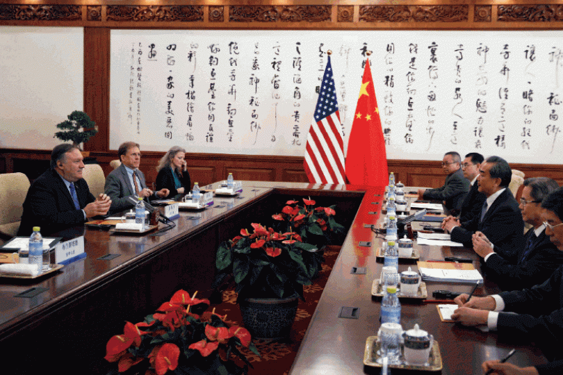 美國務卿蓬佩奧前天與中國外長王毅會面,但仍未解分歧。 美聯社 美國務卿蓬佩奧前天與中國外長王毅會面,但仍未解分歧。 美聯社