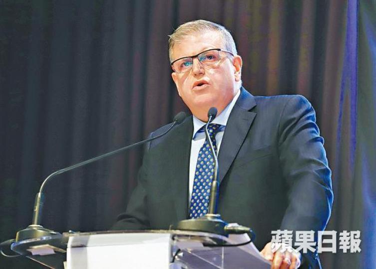 證監魏建新表示,邪惡關連網絡人士將難有安樂日子。譚德潤攝 證監魏建新表示,邪惡關連網絡人士將難有安樂日子。譚德潤攝