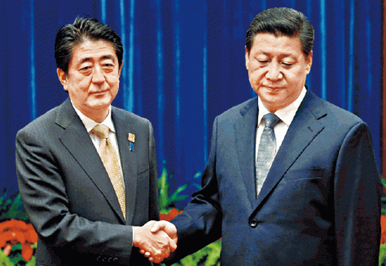安倍晉三將與習近平會晤。資料圖片 安倍晉三將與習近平會晤。資料圖片