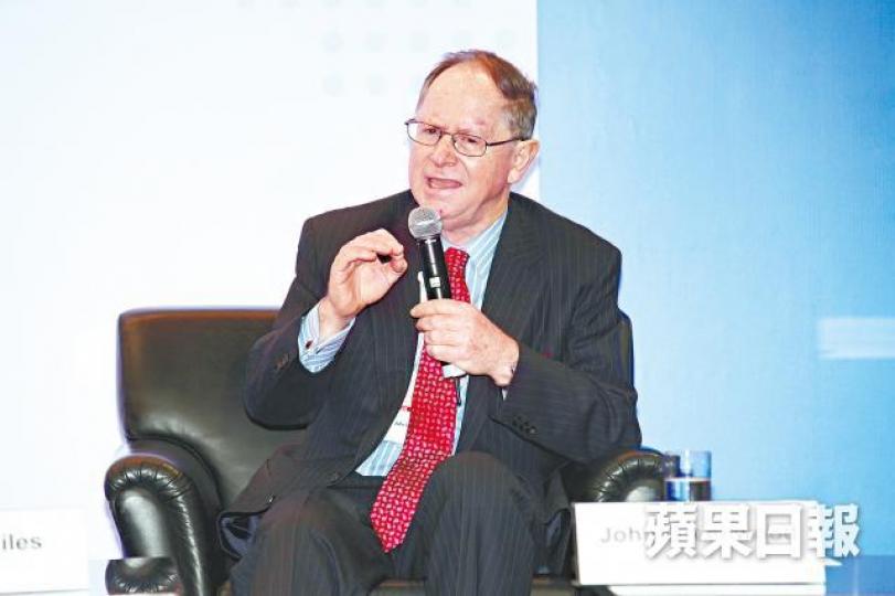 「聯滙之父」祈連活強調,對香港而言聯滙仍是最佳選擇。聯滙實施至今35年,幫助香港度過多次金融危機。 「聯滙之父」祈連活強調,對香港而言聯滙仍是最佳選擇。聯滙實施至今35年,幫助香港度過多次金融危機。