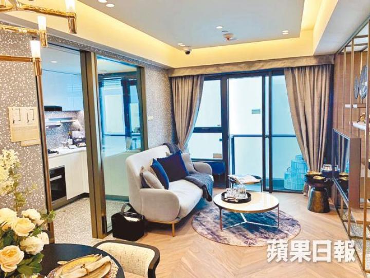 朗城滙3房示範單位,實用690方呎。陳新政攝 朗城滙3房示範單位,實用690方呎。陳新政攝
