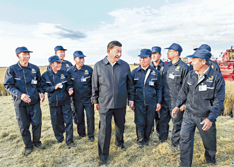 習近平上月「北巡」要求民眾自力更生。互聯網毛澤東大躍進時代視察湖北鐵礦。互聯網 習近平上月「北巡」要求民眾自力更生。互聯網毛澤東大躍進時代視察湖北鐵礦。互聯網