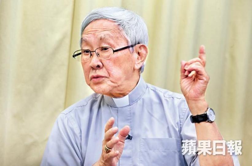 陳日君昨接受訪問,直言希望教宗知錯並盡快改正。黎樹雄攝 陳日君昨接受訪問,直言希望教宗知錯並盡快改正。黎樹雄攝