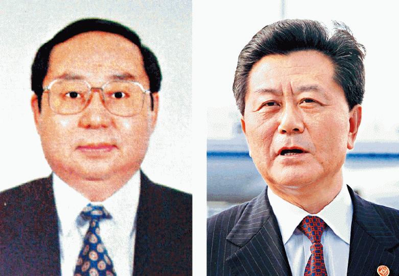 澳門中聯辦前主任王啟人(左圖)患癌逝世,李剛(右圖)則被免職。 澳門中聯辦前主任王啟人(左圖)患癌逝世,李剛(右圖)則被免職。