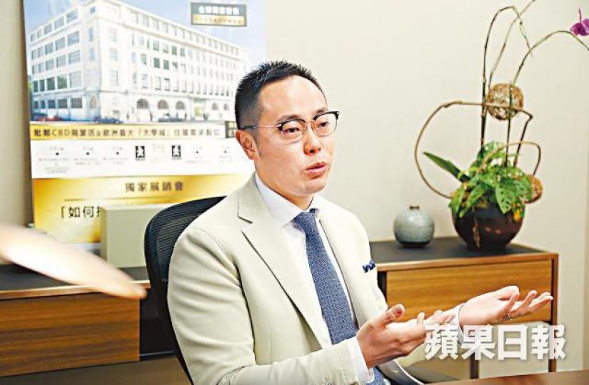 意博資本執行董事George Chan指香港人對英國有一定情意結。鄒潔珊攝 意博資本執行董事George Chan指香港人對英國有一定情意結。鄒潔珊攝