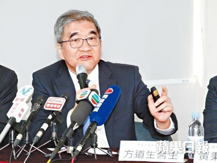 方道生建議公院全面推行24小時中風治療服務。張志華攝 方道生建議公院全面推行24小時中風治療服務。張志華攝