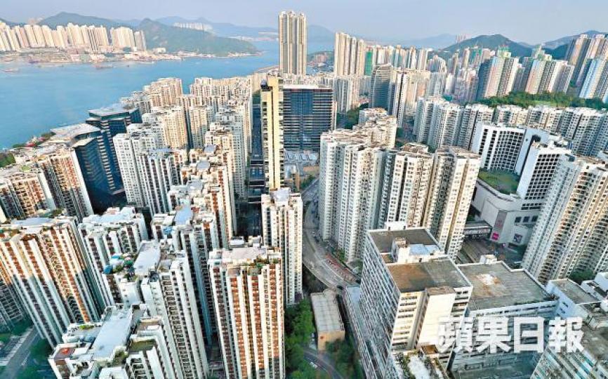 樓價跌勢開始有擴散至港島及九龍市區迹象。資料圖片 樓價跌勢開始有擴散至港島及九龍市區迹象。資料圖片