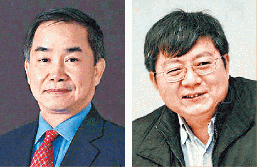 內地學者陳志武(左圖)及岳中琦(右圖)當選港大校委。 內地學者陳志武(左圖)及岳中琦(右圖)當選港大校委。