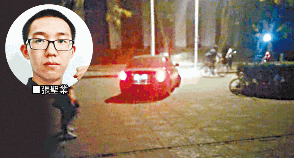 張聖業被抓上車(圖),不知所終。 張聖業被抓上車(圖),不知所終。