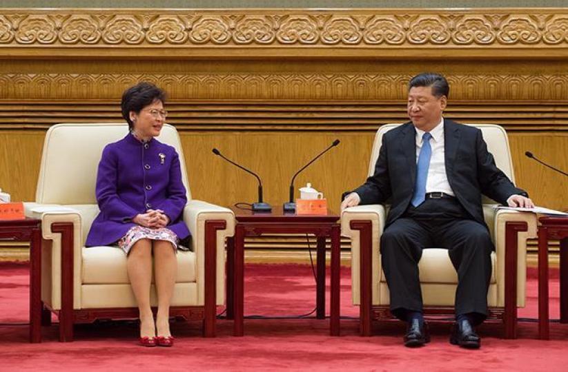 習近平昨接見港澳代表團,高度肯定香港對改革開放的貢獻。 習近平昨接見港澳代表團,高度肯定香港對改革開放的貢獻。