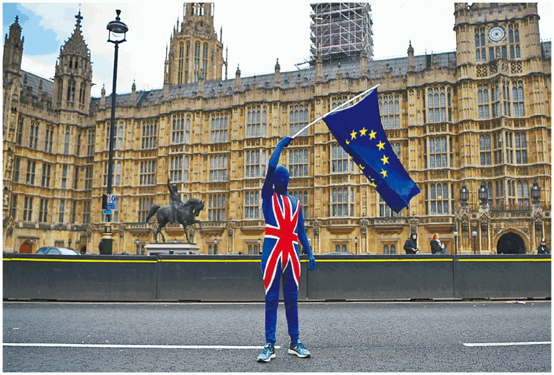 英國「任何仁」撐留歐。 英國「任何仁」撐留歐。