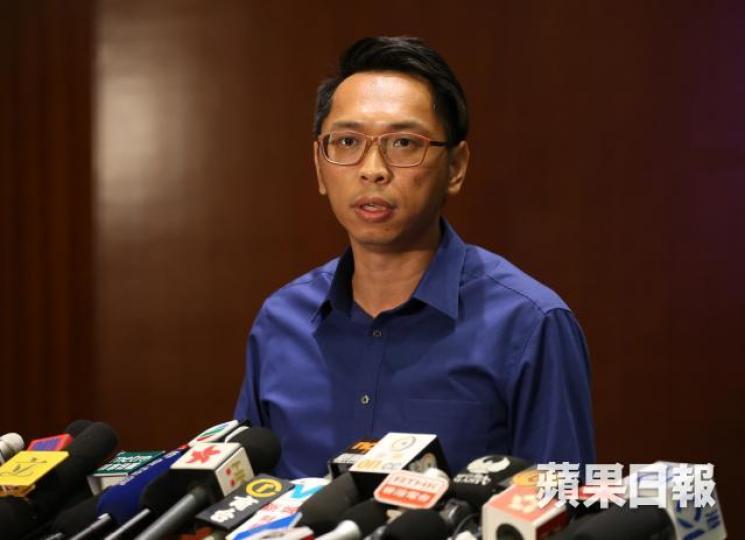 工聯會立法會議員陸頌雄昨猛烈批評美國國會建議。 工聯會立法會議員陸頌雄昨猛烈批評美國國會建議。