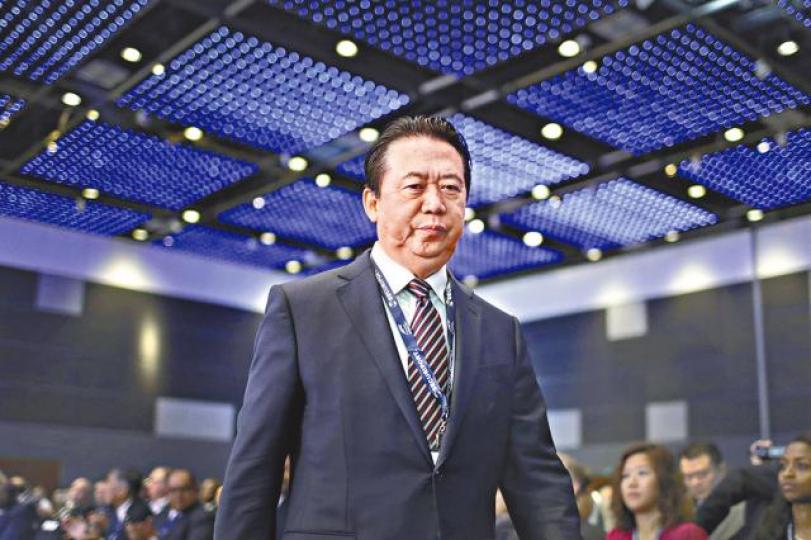 孟宏偉失蹤後國際刑警群龍無首。美聯社 孟宏偉失蹤後國際刑警群龍無首。美聯社