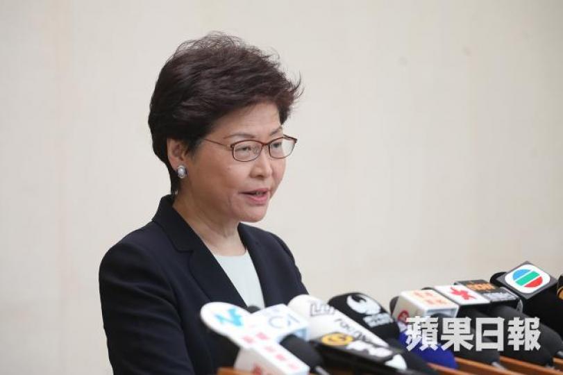 林鄭雖然「好打得」,但面對「更好打」的惡霸特朗普,實在沒有贏面。 資料圖片 林鄭雖然「好打得」,但面對「更好打」的惡霸特朗普,實在沒有贏面。 資料圖片