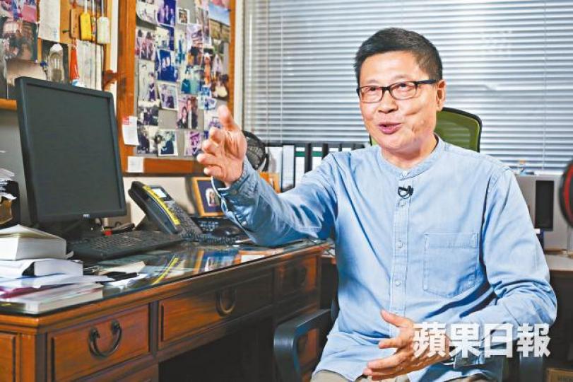 陳健民指比起很多人的大難關,其牢獄折磨有限。黎樹雄攝 陳健民指比起很多人的大難關,其牢獄折磨有限。黎樹雄攝
