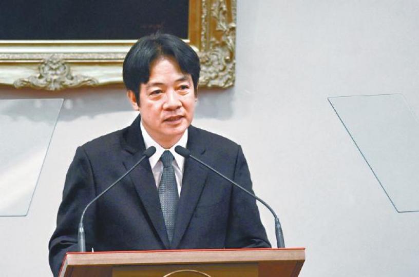 行政院長賴清德在民進黨敗選後呈辭,但獲總統蔡英文挽留。 行政院長賴清德在民進黨敗選後呈辭,但獲總統蔡英文挽留。