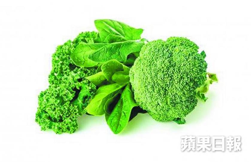 西蘭花及菠菜對黃斑點有益。 西蘭花及菠菜對黃斑點有益。