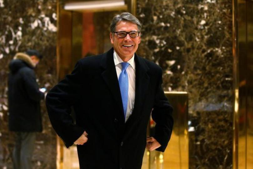 佩里一度被視為美國共和黨的總統人才,可惜在一次初選電視辯論中馬失前蹄,淪為全國笑柄。資料圖片 佩里一度被視為美國共和黨的總統人才,可惜在一次初選電視辯論中馬失前蹄,淪為全國笑柄。資料圖片