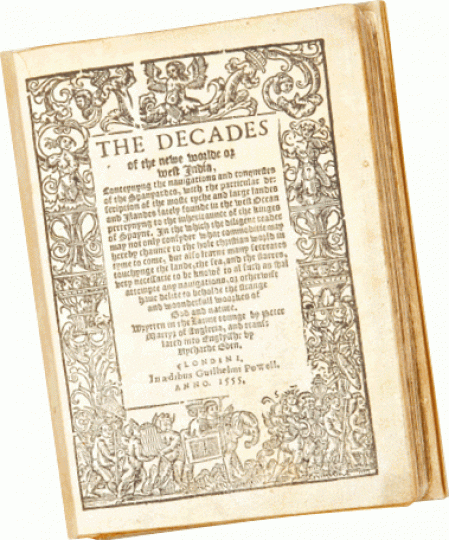 《The Decades of the New World》記載西班牙人對世界的早期探索。 《The Decades of the New World》記載西班牙人對世界的早期探索。