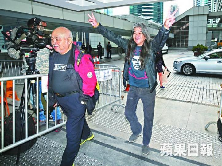 梁國雄不滿被撤銷議員資格提上訴。張志華攝 梁國雄不滿被撤銷議員資格提上訴。張志華攝