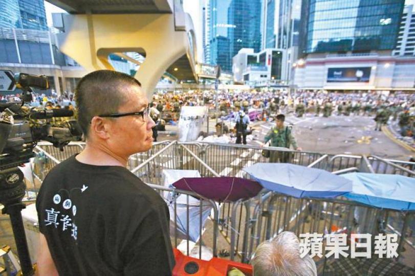 陳健民稱若佔領只造成短暫干擾,料可獲大眾接受。 陳健民稱若佔領只造成短暫干擾,料可獲大眾接受。