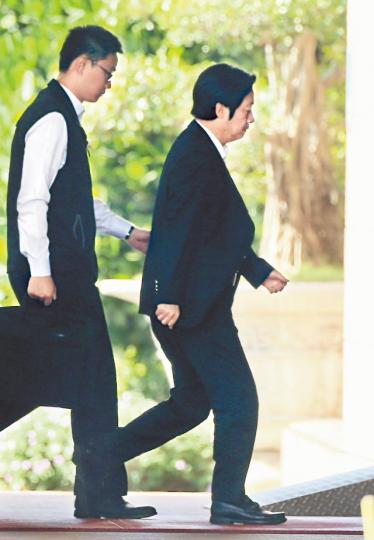 賴清德因民進黨敗選出席檢討會議。台灣《蘋果日報》 賴清德因民進黨敗選出席檢討會議。台灣《蘋果日報》