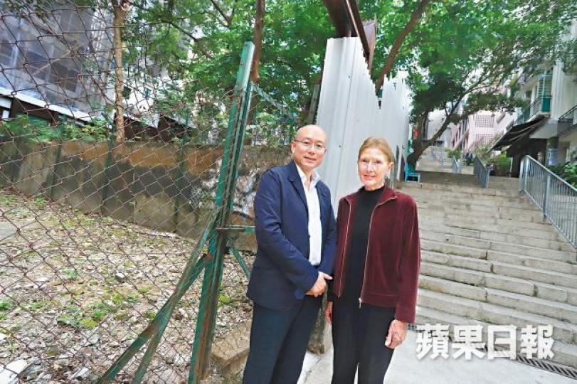 蒲美琪（右）與建築師羅健中今年成立「非常協作」平台。