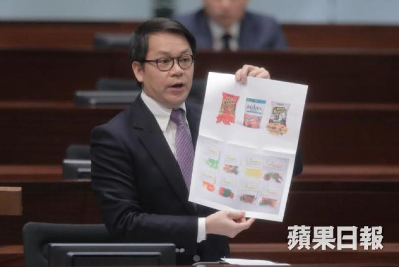 陳克勤指港人未必對含有大麻成份食品有概念。王心義攝 陳克勤指港人未必對含有大麻成份食品有概念。王心義攝