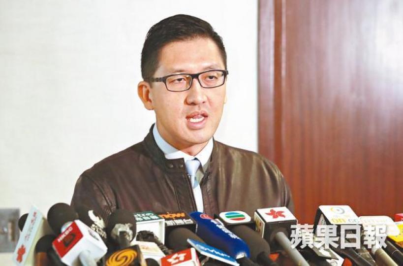 林卓廷斥放生梁振英決定損害律政司的公信力。黃耀興攝 林卓廷斥放生梁振英決定損害律政司的公信力。黃耀興攝